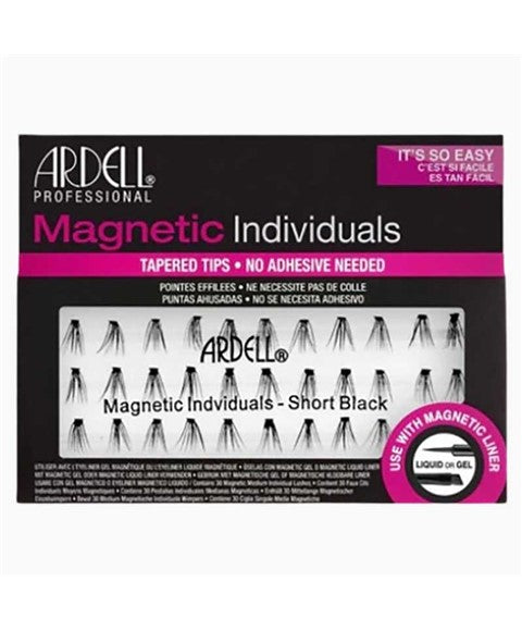 Ardell Magnetic Individual Lashes Tapered Tips False Eyelashes Short Black