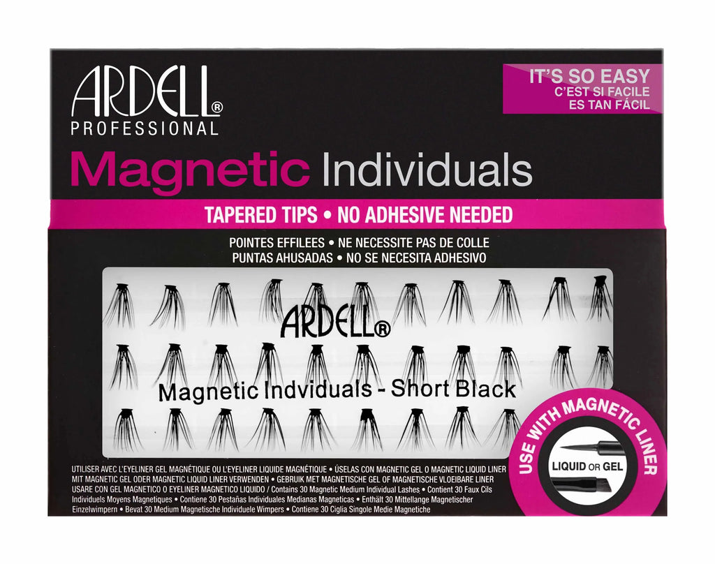 Ardell Magnetic Individual Lashes Tapered Tips False Eyelashes Short Black
