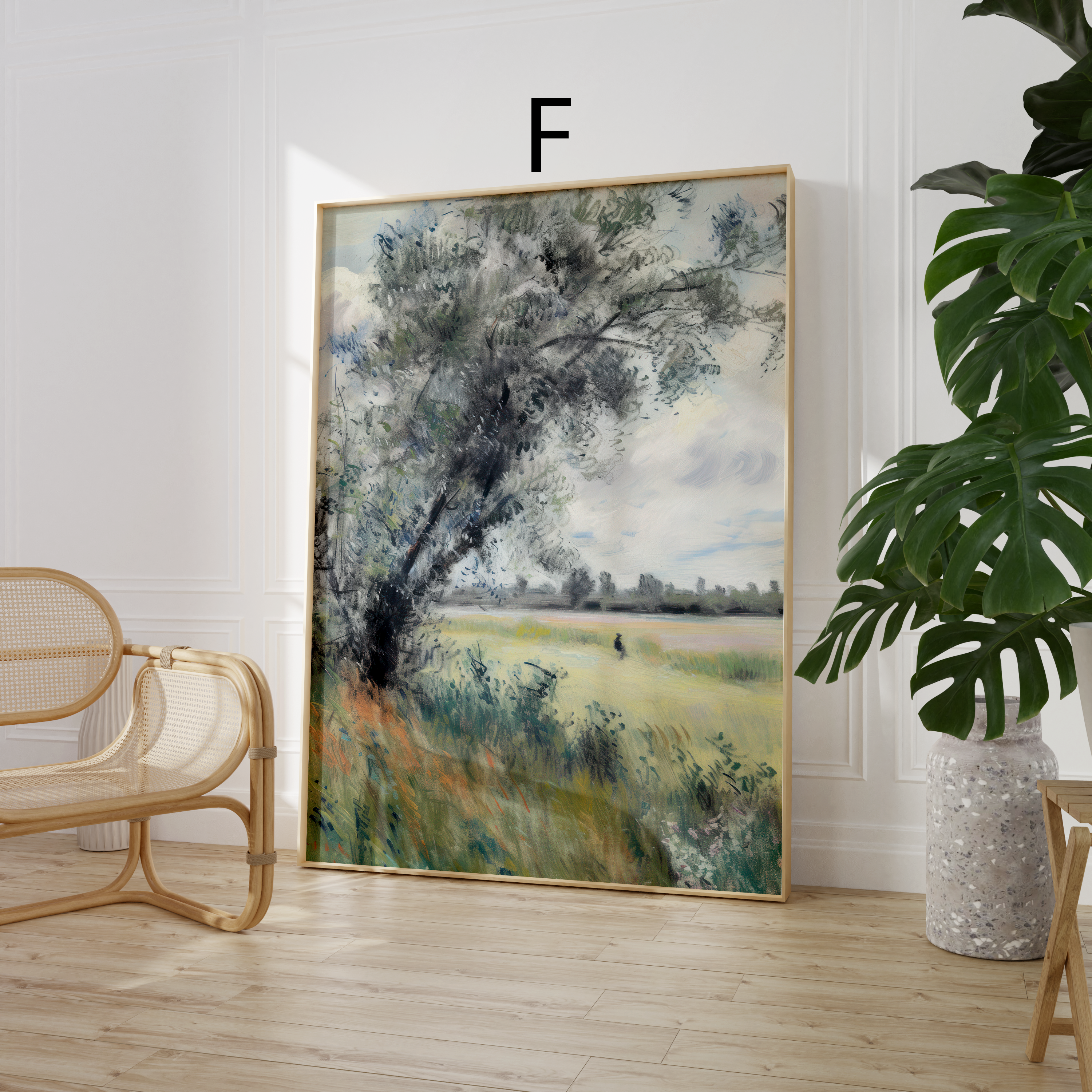 Vintage Impressionismus Poster · Geschenkidee · Frauen Segelboot Landschaft Stillleben Naturmalerei · Dekoprint ohne Rahmen
