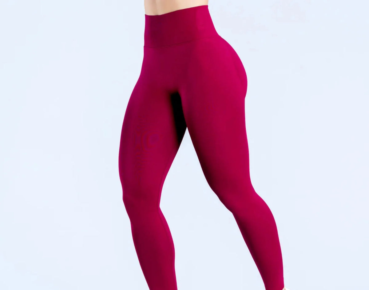 Logo Seamless Women's Solid Waist Yoga Pants Three-Section Waist Sexy Hip-Lifting Tight Sports Fitness Exercise Pants