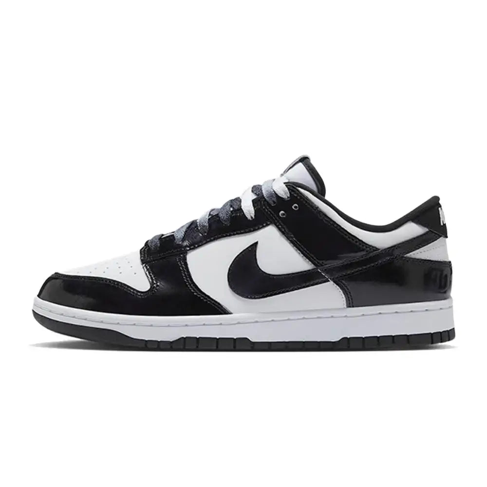 Nike Dunk Low - Versatile Thin Sole Slip-Resistant & Durable Low-Top Skate Shoes Unisex Style White/Black/Orange IB2260-500