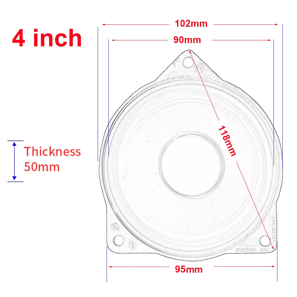 4.5 Inch Horn For BMW G20 G30 G01 F30 F48 F20 F34 3GT X1 X2 F23 Midrange Door Speakers Loudspeaker Audio Sound Music Stereo