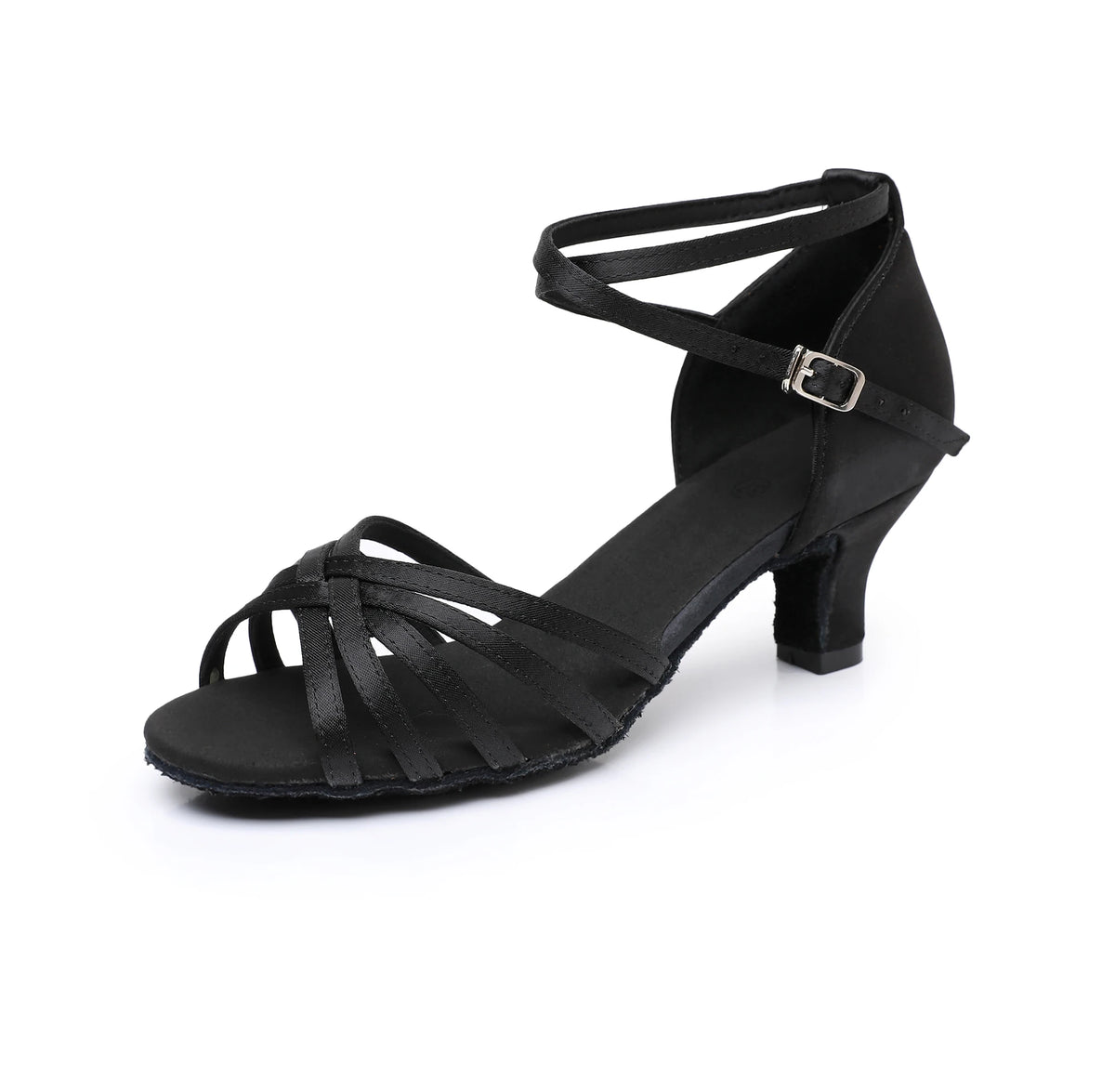 Ladies Ballroom Cha-Cha Tango Dancing Shoes Sandal Women's Classical Latin Dance Shoes Soft Suede Sole 5cm Medium Heel 3 Colors