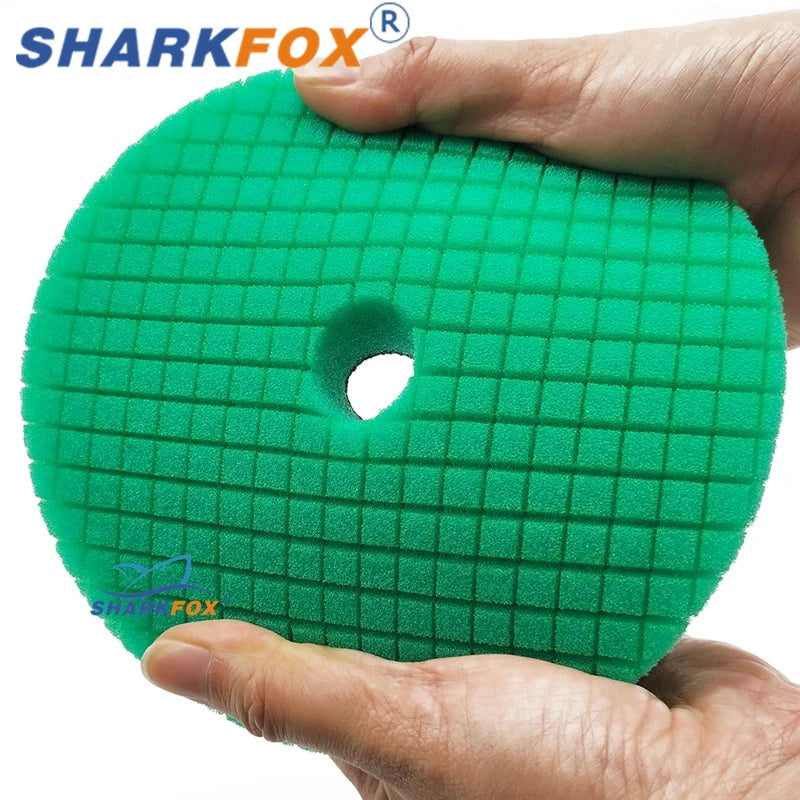 Sharkfox 3/5/6 inch (80mm/125mm/150mm) Car Sponge Polishing Discs Buffing Pads Kit For Car Polisher Buffer