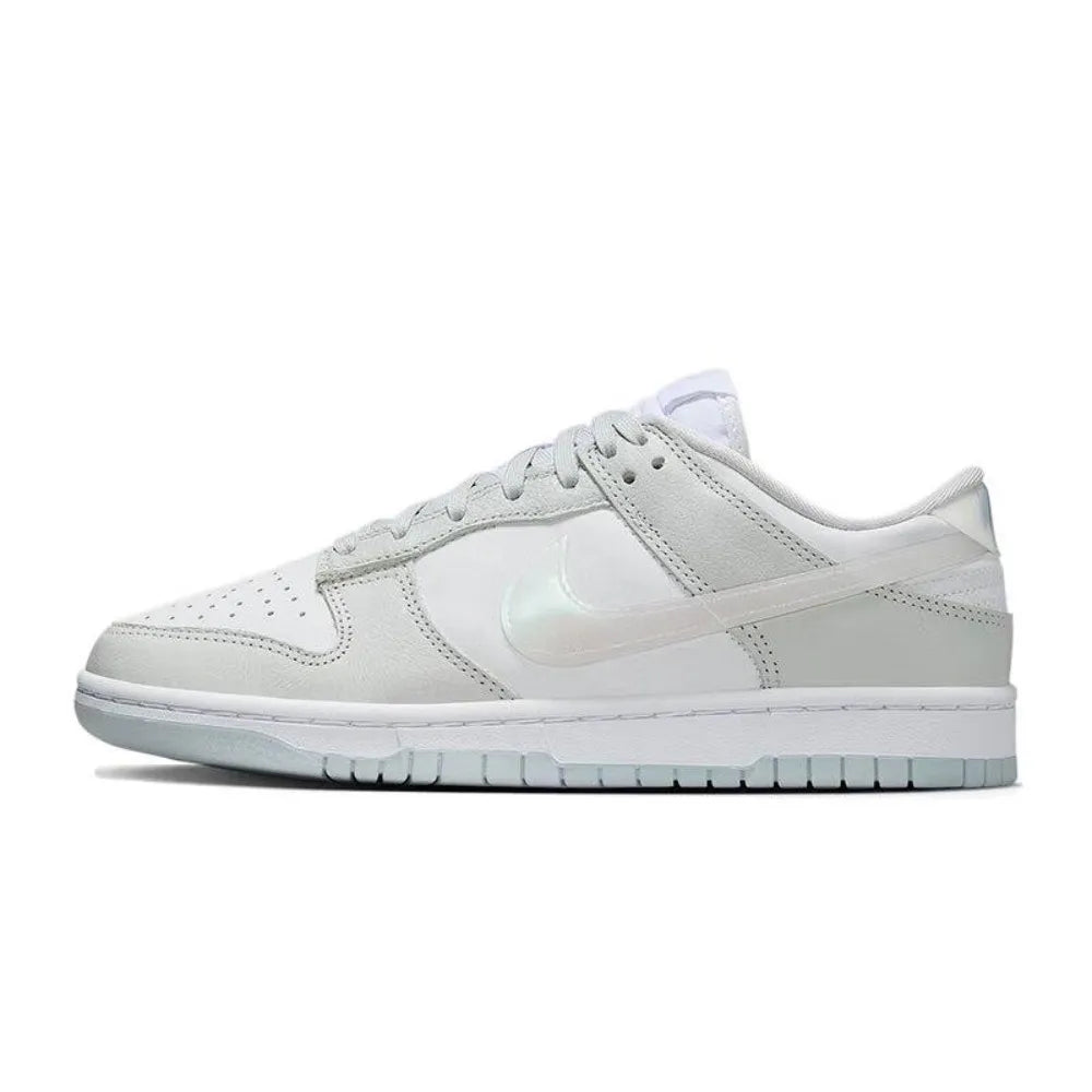 Nike Dunk Low - Versatile Thin Sole Slip-Resistant & Durable Low-Top Skate Shoes Unisex Style White/Black/Orange IB2260-500