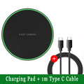 Wireless Charger Mobile Phone Chargers Pad Stand For iPhone 16 15 14 13 12 11 Pro Max Samsung Xiaomi Fast Charging Dock Station