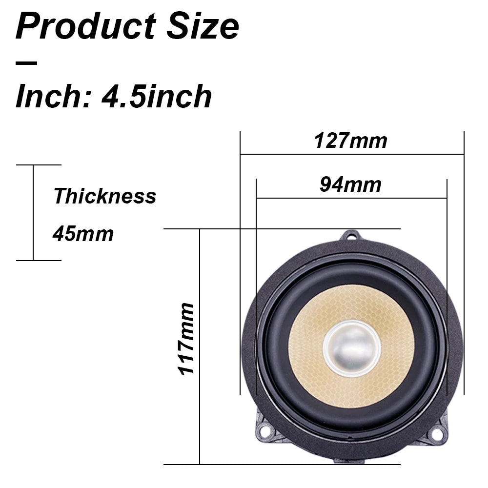 4.5 Inch Horn For BMW G20 G30 G01 F30 F48 F20 F34 3GT X1 X2 F23 Midrange Door Speakers Loudspeaker Audio Sound Music Stereo