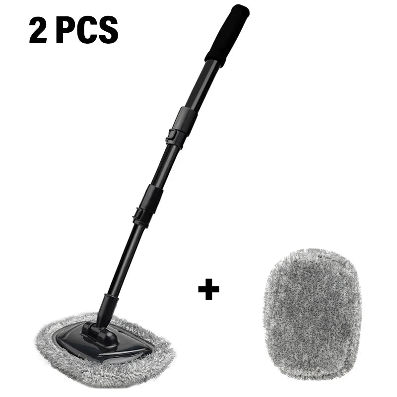 New Car Wash Mop Cleaning Brush Telescoping Long Handle Cleaning Mop Retractable Bent Bar Car Wash Brush Car Cleaning Tools