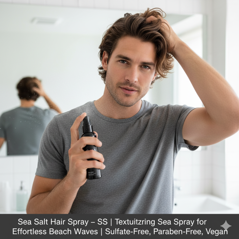 Sea Hair Spray – Texturizing Sea Spray for Effortless Beach Waves | Sulfate-Free, Paraben-Free, Vegan – SS