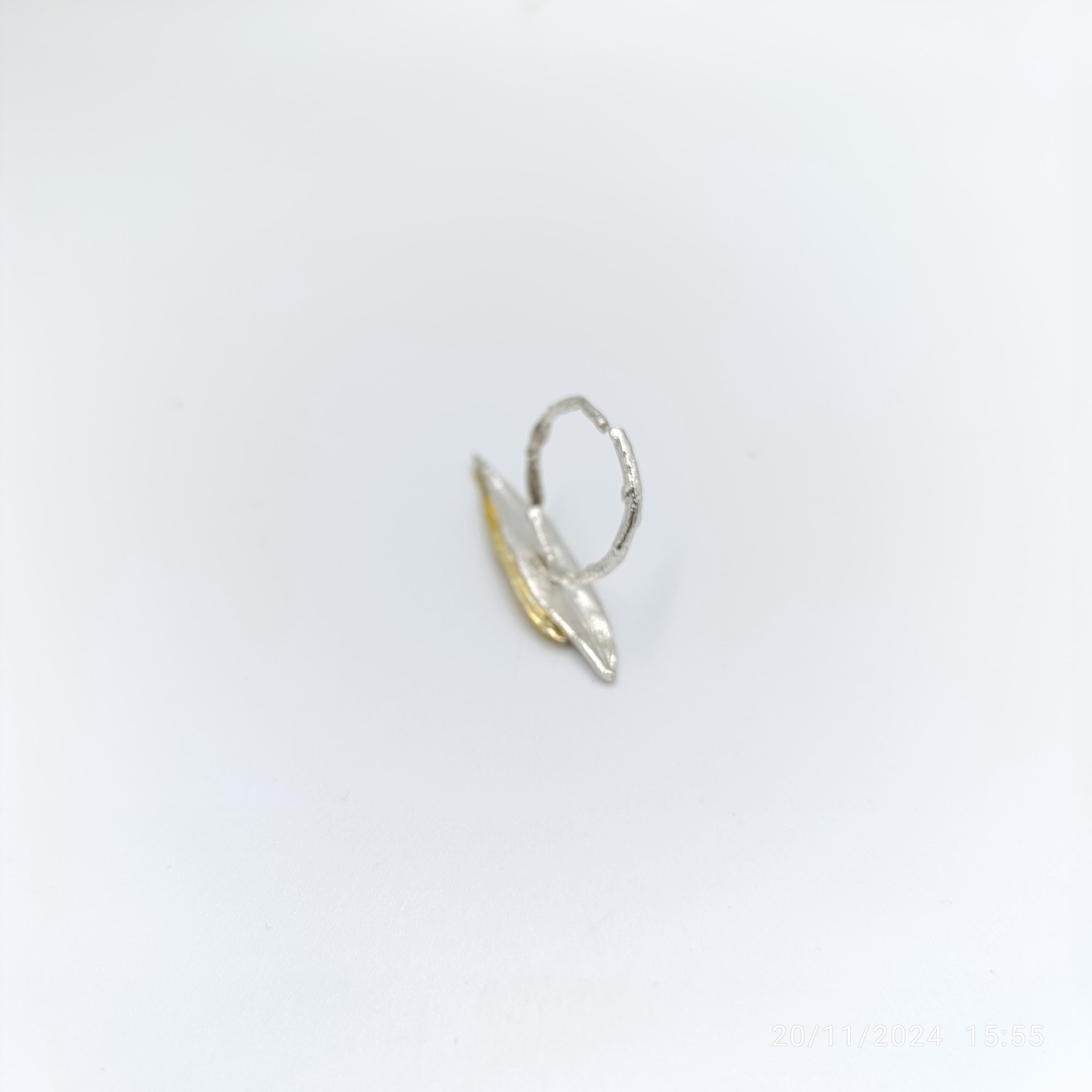 Real Olive Leaf Silver Ring, Handmade Nature Jewelry, Organic Botanical Band, Gift for Peace & Protection, Sterling Silver 925