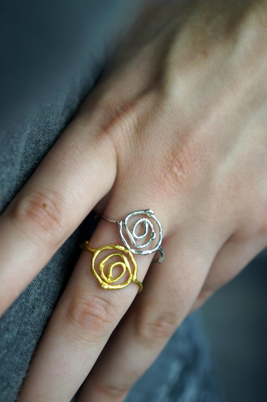 Real Twig Silver Ring, Handmade Nature Jewelry, Organic Botanical Band, Unique Gift for Nature Lovers, Gold or Sterling Silver 925