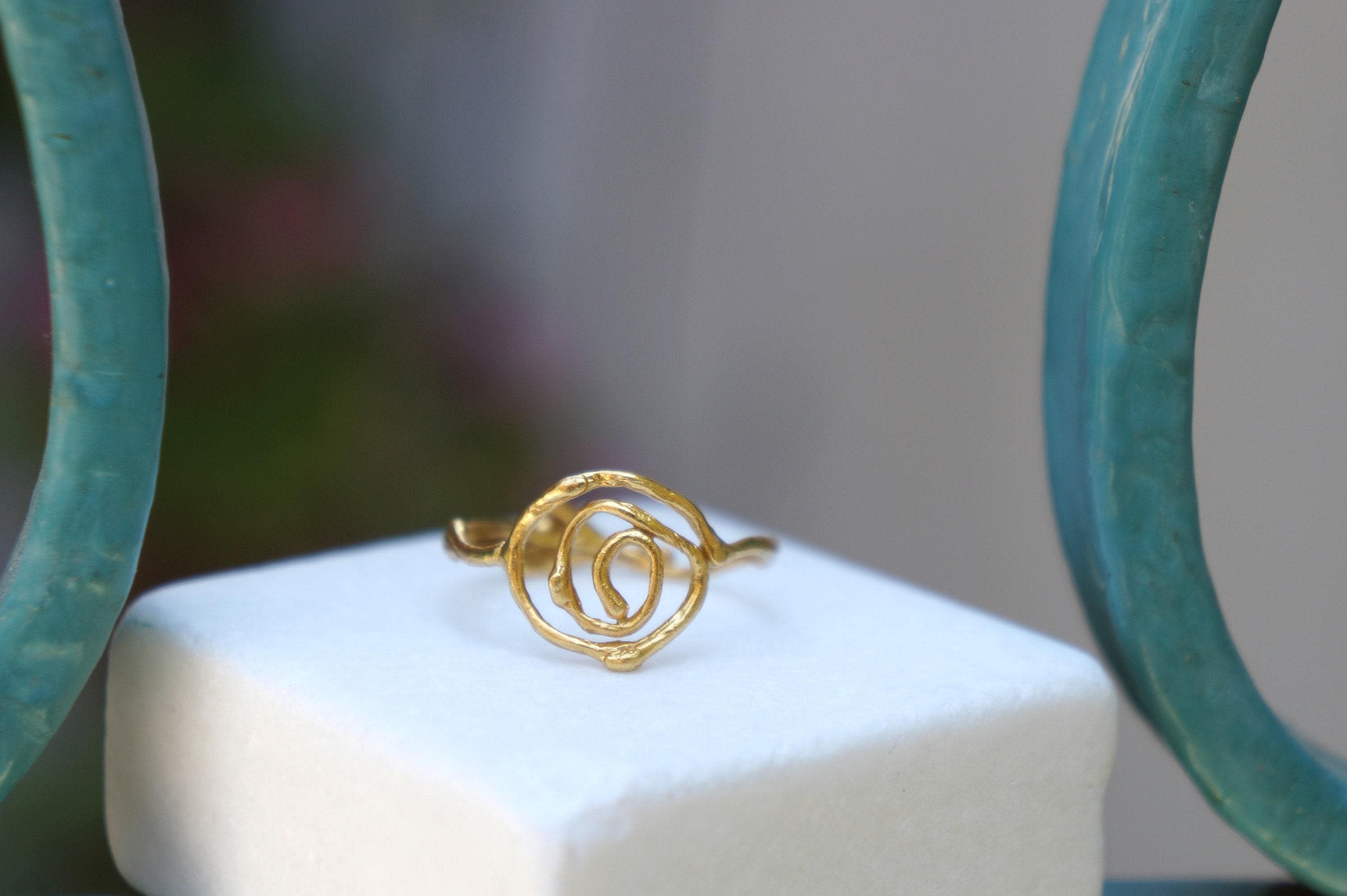 Real Twig Silver Ring, Handmade Nature Jewelry, Organic Botanical Band, Unique Gift for Nature Lovers, Gold or Sterling Silver 925