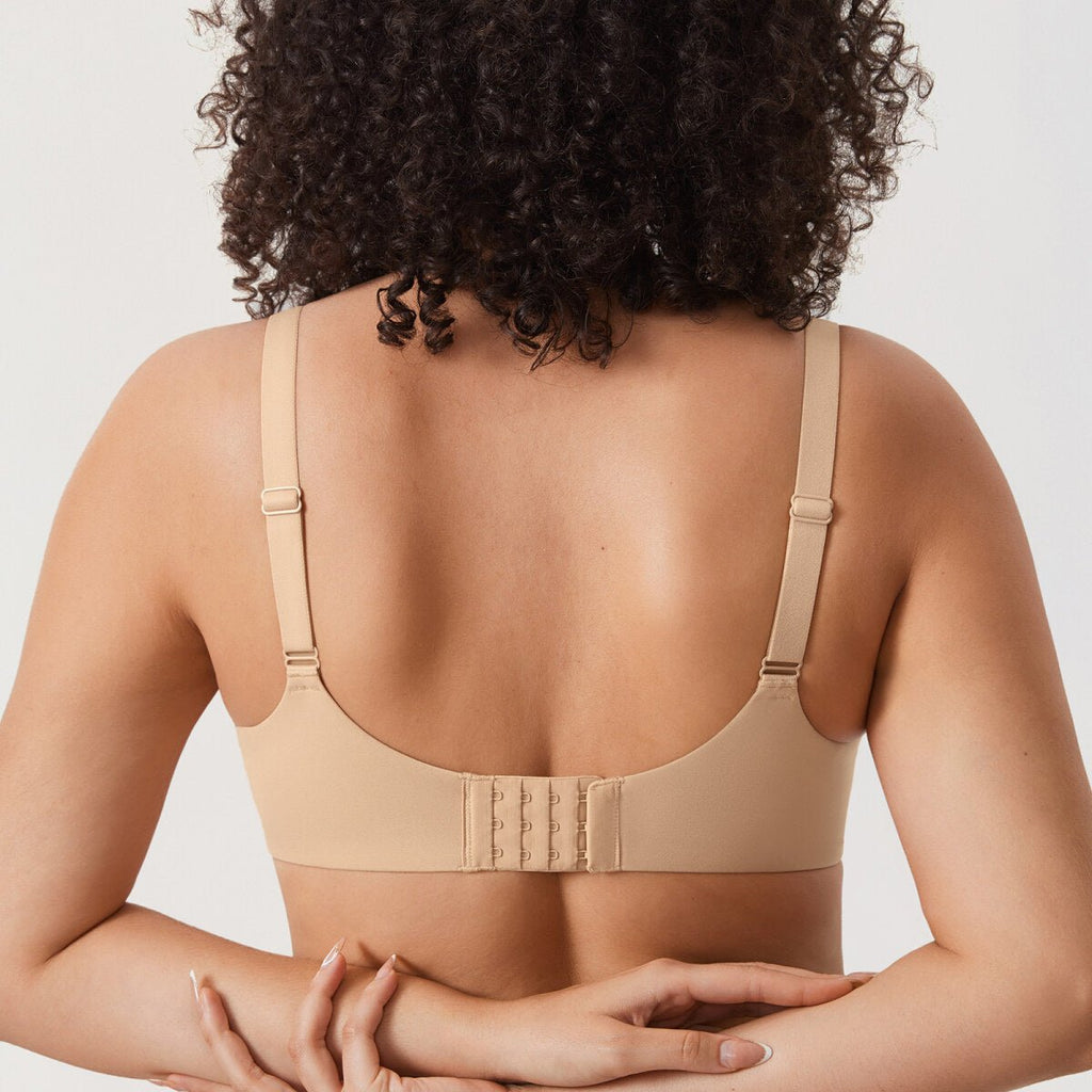 Inbarely Ultra-Soft Plunge Underwire Full Coverage Bra