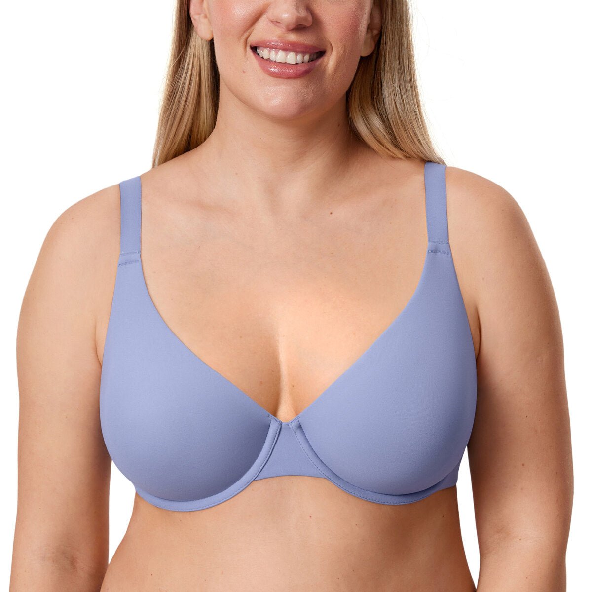 Inbarely Ultra-Soft Plunge Underwire Full Coverage Bra